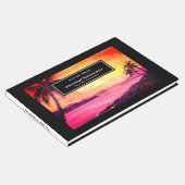 葬式トロピカルビーチサンセット雰囲気 ゲストブック (コーナー)