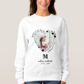 葬式パーソナライズされた写真愛情記念碑 スウェットシャツ (正面)