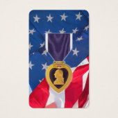 葬式パープルハートメダル祈りの言葉共感表 (正面)