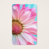 葬式ピンクデイジー記念祈りの言葉共感表 (正面)