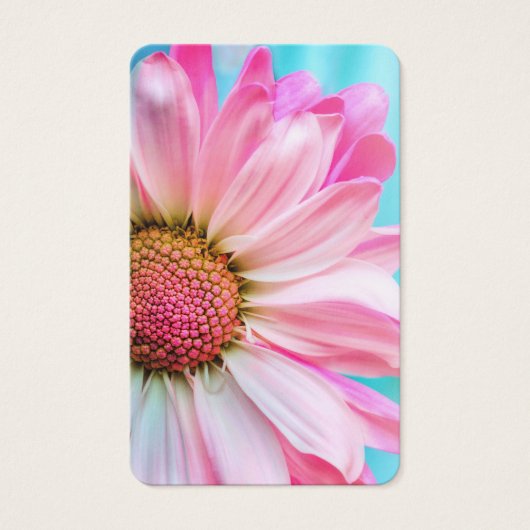 葬式ピンクデイジー記念祈りの言葉共感表 (正面)