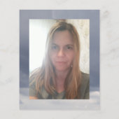 葬式フォト悔やみや弔慰悲しいサンキューカード (裏面)