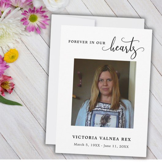 葬式フォト悔やみや弔慰悲しいサンキューカード 招待状