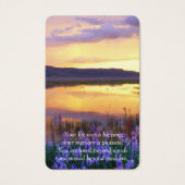 葬式フローラレイクメモリアル祈りの言葉同情カード (正面)