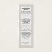 葬式ブックマークテンプレート (裏面)