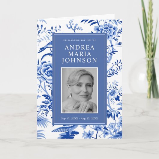 葬式プログラムの中華順序 招待状 (正面)