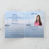 葬式プログラムカスタムセーリングセーリングボート船乗り プログラム (内部)