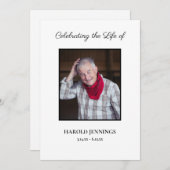 葬式ミニマルプログラムの服務命令 プログラム (正面/裏面)