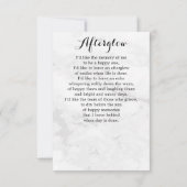 葬式モダンシック4フォト悔やみや弔慰祈りの言葉カード (裏面)