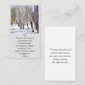 葬式モダンメモリカードカード 名刺 (正面/裏面)