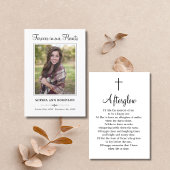 葬式モダン写真悔やみや弔慰祈りの言葉 カード