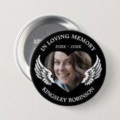 葬式モダン記念写真 缶バッジ (正面&裏面)