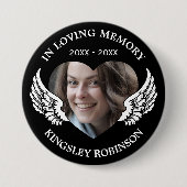 葬式モダン記念写真 缶バッジ (正面)