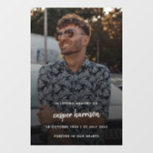 葬式モダン記念碑 |生命のお祝い ウィンドウサイン (シート)