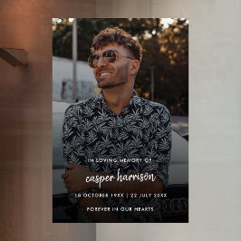 葬式モダン記念碑 |生命のお祝い ウィンドウサイン