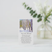 葬式モダン追悼カード 名刺 (スタンド正面)