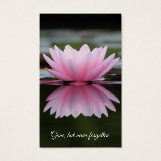 葬式リリーポンドメモリアル祈りの言葉共感表 (正面)