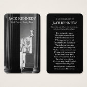 葬式リンカーン記念祈りの言葉共感表 (正面&裏面)