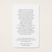 葬式ロスカイ青あじさい祈りの言葉共感カード (裏面)