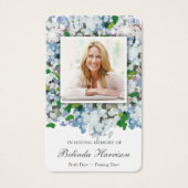 葬式ロスカイ青あじさい祈りの言葉共感カード (正面)