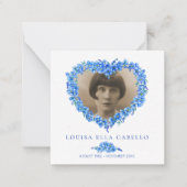 葬式忘れの時彼女は青く消えてしまった ノートカード (正面)