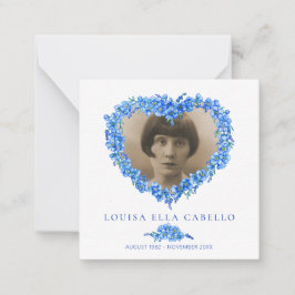 葬式忘れの時彼女は青く消えてしまった ノートカード