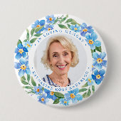 葬式忘れ私はフローラカスタム写真記念 缶バッジ (正面)