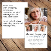 葬式祈りの言葉カード数々のフォトコラージュ