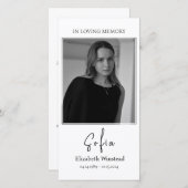 葬式祈りの言葉カード、カトリックのカード サンキューカード (正面/裏面)