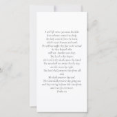 葬式祈りの言葉カード、カトリックのカード サンキューカード (裏面)