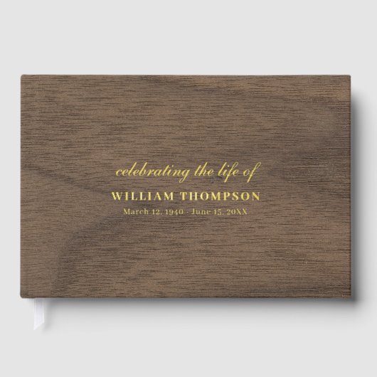 葬式祝金ゴールド木材の生涯 ゲストブック (正面)