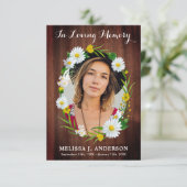 葬式素朴フローラ悔やみや弔慰写真記念館 サンキューカード (スタンド正面)