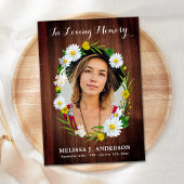 葬式素朴フローラ悔やみや弔慰写真記念館 サンキューカード