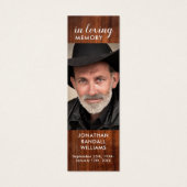 葬式素朴写真記念祈りの言葉しおり (正面)