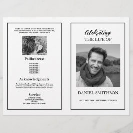 葬祭令の祝白黒 チラシ