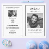 葬祭令の祝白黒 チラシ (シングル)