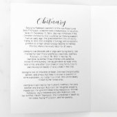 葬祭命令 |写真の前後Tr 三つ折り招待状 (内部最初)