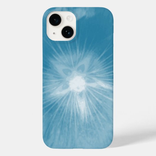 葵の花アイスブルー Case-Mate iPhoneケース (裏面)