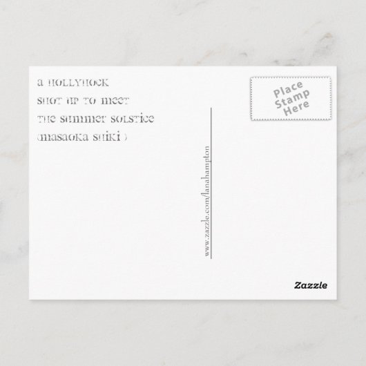 葵はがき ポストカード (裏面)