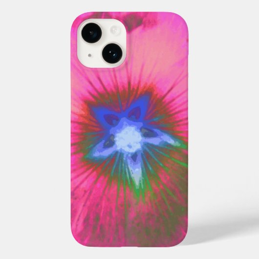 葵フラワーピンクベルベット Case-Mate iPhoneケース (裏面)