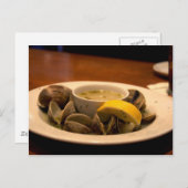 蒸したハサミを煮汁に入れたおいしい椀 ポストカード (正面/裏面)