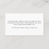 蒸しカップロゴドリンクパンチ/ロイヤリティカード ロイヤリティカード (裏面)