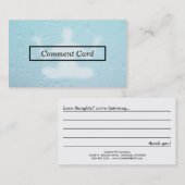 蒸しガラスフィットネスコメント 名刺 (正面/裏面)