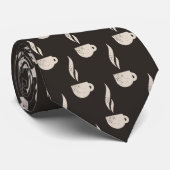蒸しコーヒーカップパターンバリスタ ネクタイ (ロール)