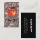 蒸しコーヒーカップ | コーヒービーンズ | カフェ 名刺 (正面/裏面)