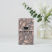 蒸しコーヒーカップ | コーヒービーンズ 名刺 (スタンド正面)