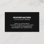 蒸しコーヒーカップ | コーヒービーンズ 名刺 (裏面)