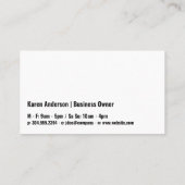 蒸しコーヒー1杯 | シティスカイライン 名刺 (裏面)