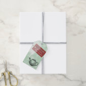 蒸しティーポパーソナライズされたット茶をブレンド ギフトタグ (より糸付き)