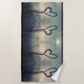 蒸しハート ビーチタオル (正面)